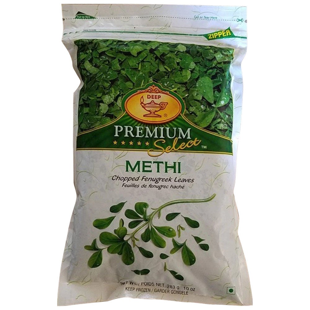 Methi Blocks Frozen 12 oz Deep Ginger & Spice Indian Market