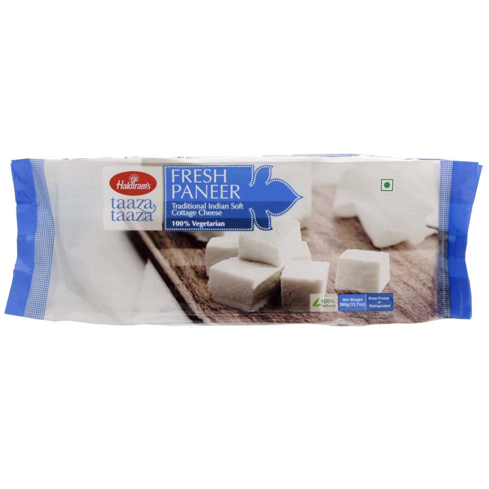 Fresh Paneer Frozen 360 gm Haldiram's Ginger & Spice Indian