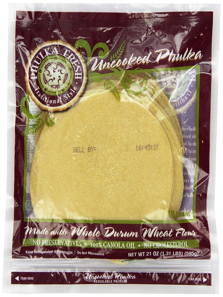 Uncooked Phulka 18 pcs Franco Ginger & Spice Indian Market